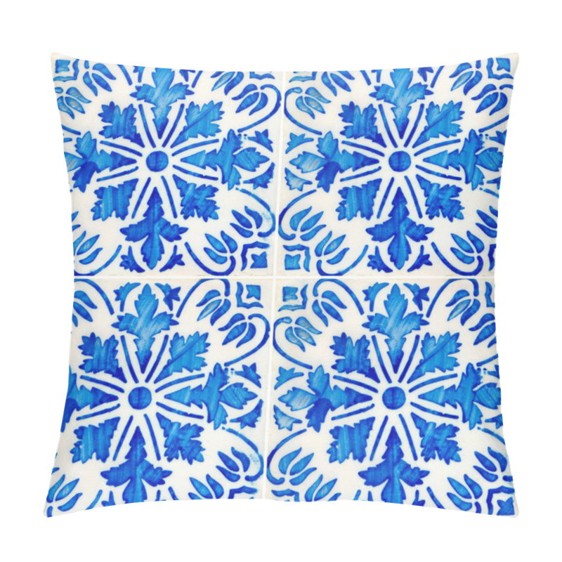 Personality  Traditional Portuguese Glazed Tiles Pillow Covers