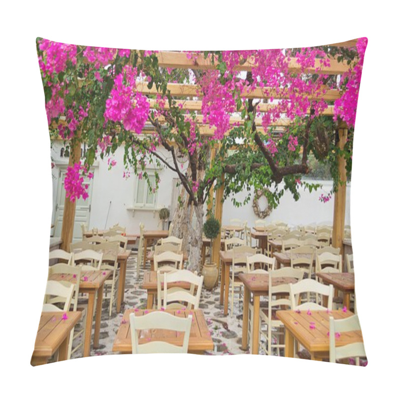 Personality  Along The Streets Of Mykonos Pillow Covers