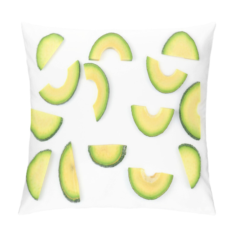 Personality  Avocado Slices Isolated Pillow Covers