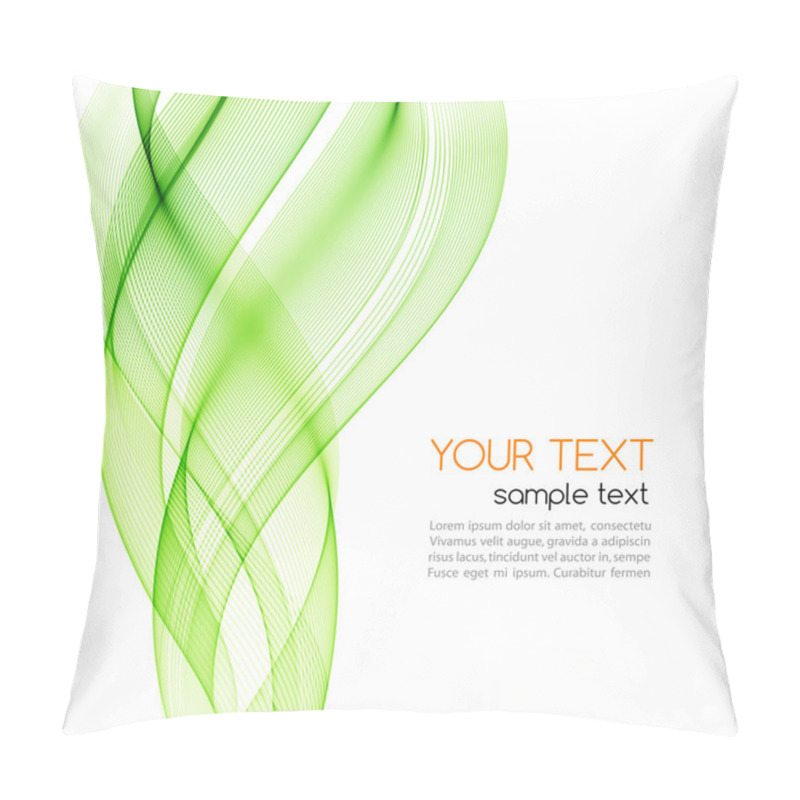 Personality  Abstract Curved Lines Background. Template Brochure Design Pillow Covers