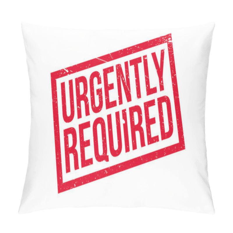 Personality  Urgently Required Rubber Stamp Pillow Covers