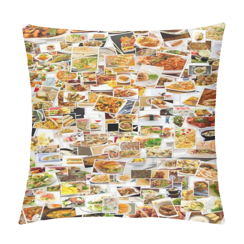 Personality  World Cuisine Collage Pillow Covers