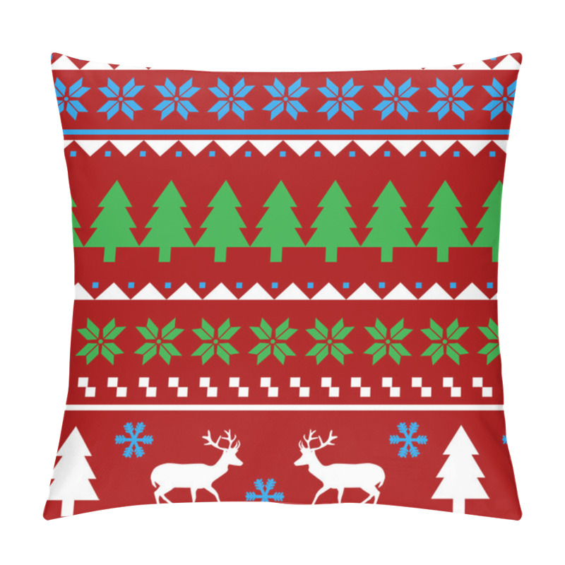 Personality  Seamless Christmas Pattern Pillow Covers