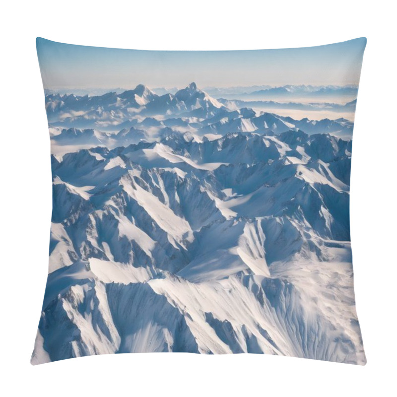 Personality  Breathtaking Mountain Landscape With Snow And Clear Skies Pillow Covers