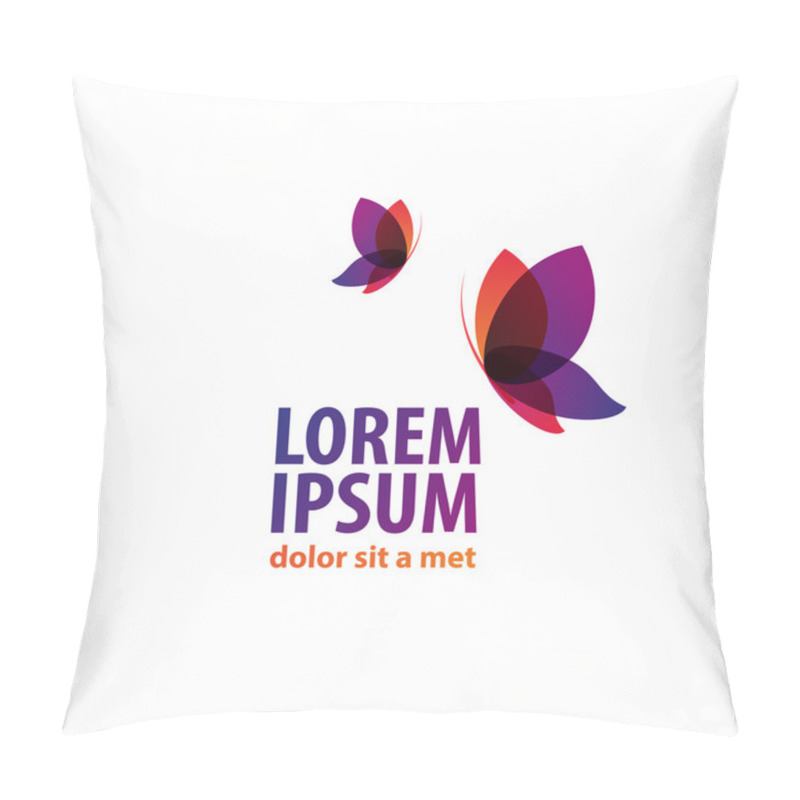 Personality  Butterfly Icon Logo Brand Pillow Covers