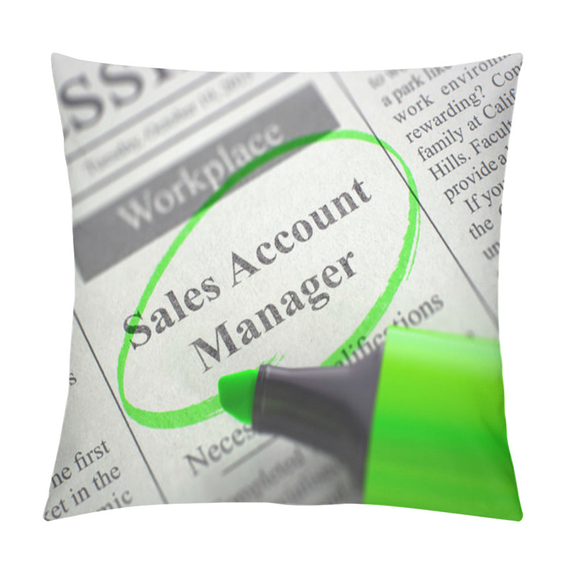 Personality  We Are Hiring Sales Account Manager. Pillow Covers