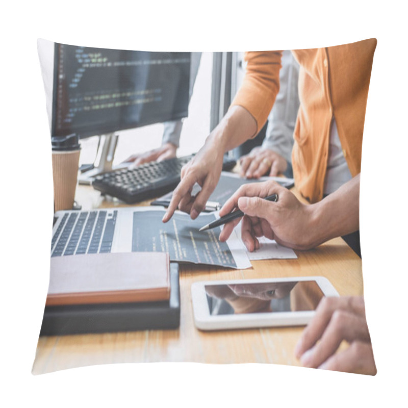 Personality  Writing Codes And Typing Data Code Technology, Programmer Cooper Pillow Covers