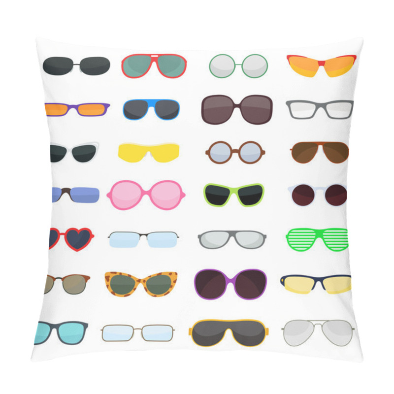 Personality  Vector Fashion Glasses Isolated On White Background. Pillow Covers