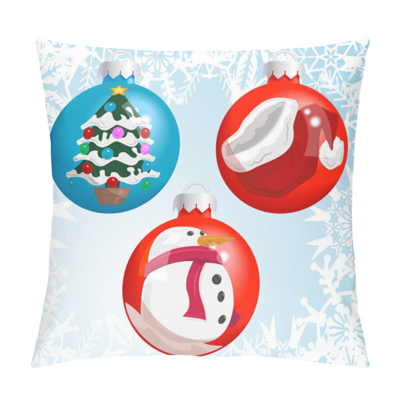 Personality  Christmas Baubles Pillow Covers