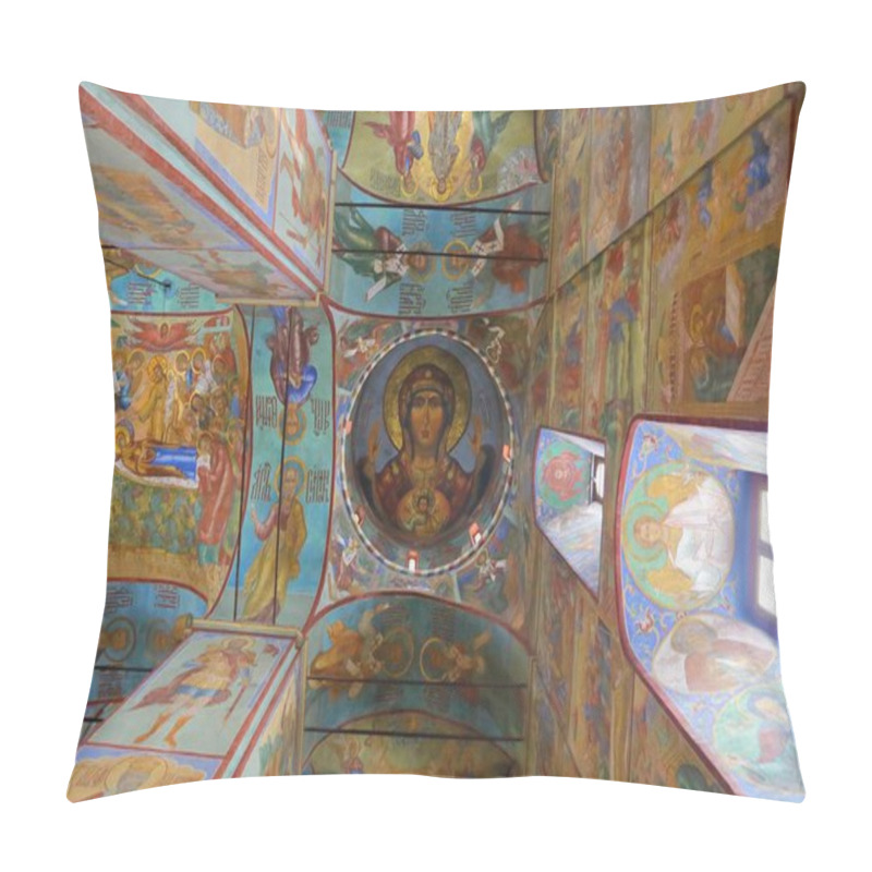 Personality  Interior Of Dormition - Assumption Cathedral. In The Trinity Lavra Of St. Sergius Pillow Covers