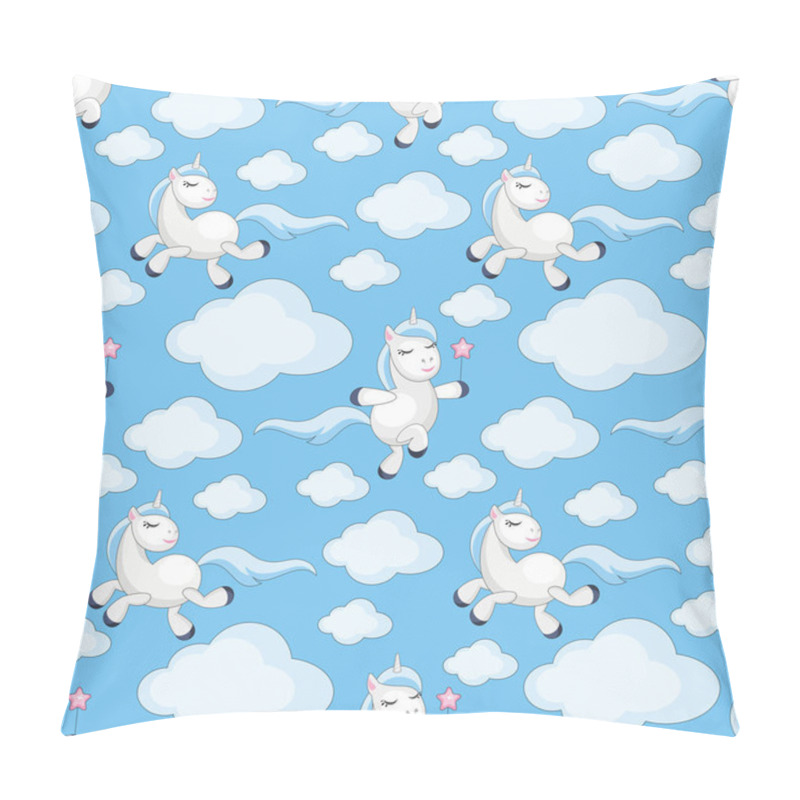 Personality  Unicorns And Clouds Pillow Covers