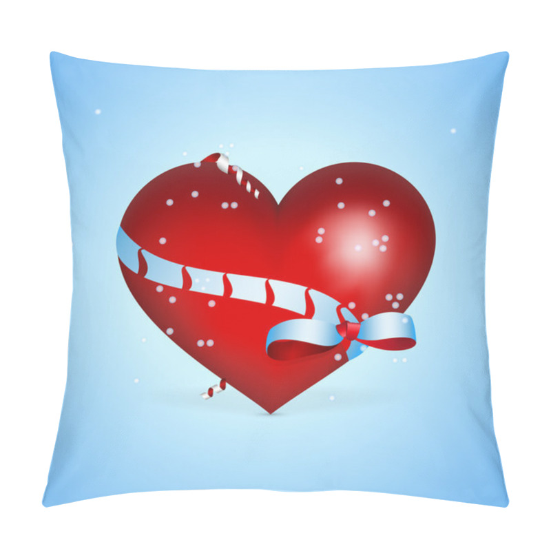 Personality  Vector Background With Heart For Valentine's Day. Pillow Covers