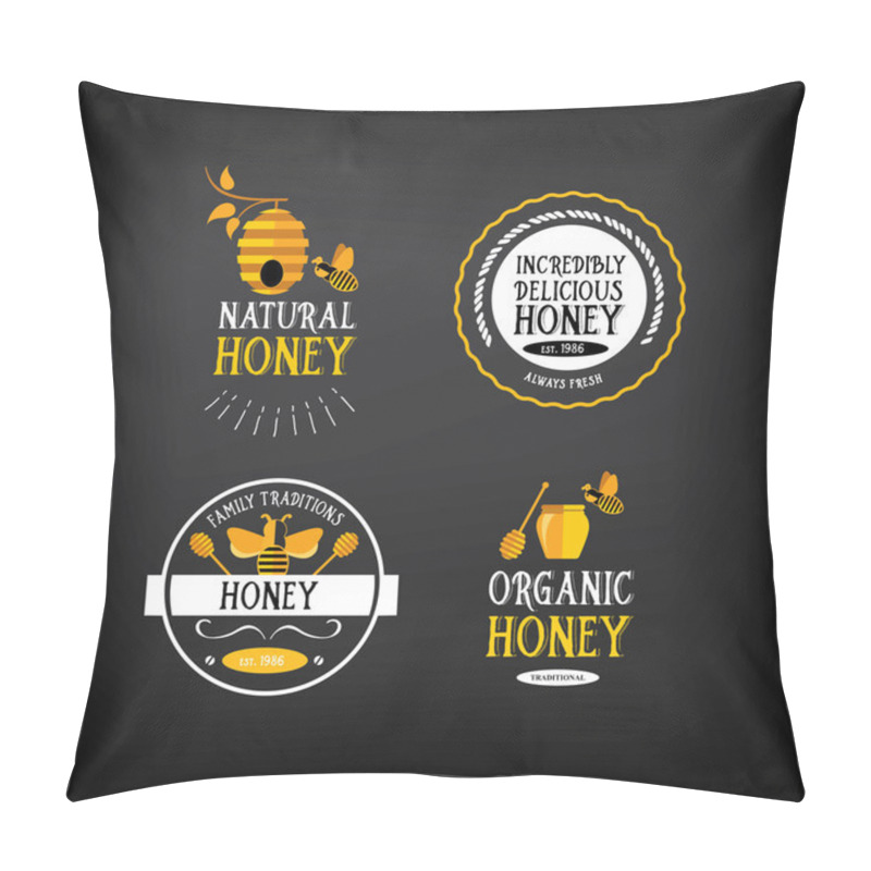 Personality  Honey Badge And Label Pillow Covers