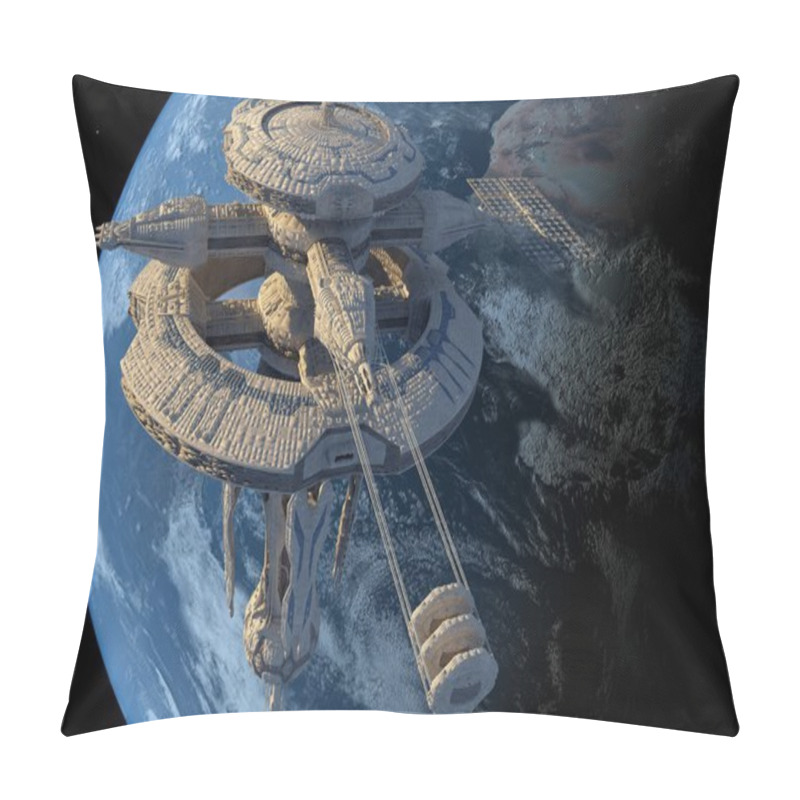 Personality  Space Station Pillow Covers