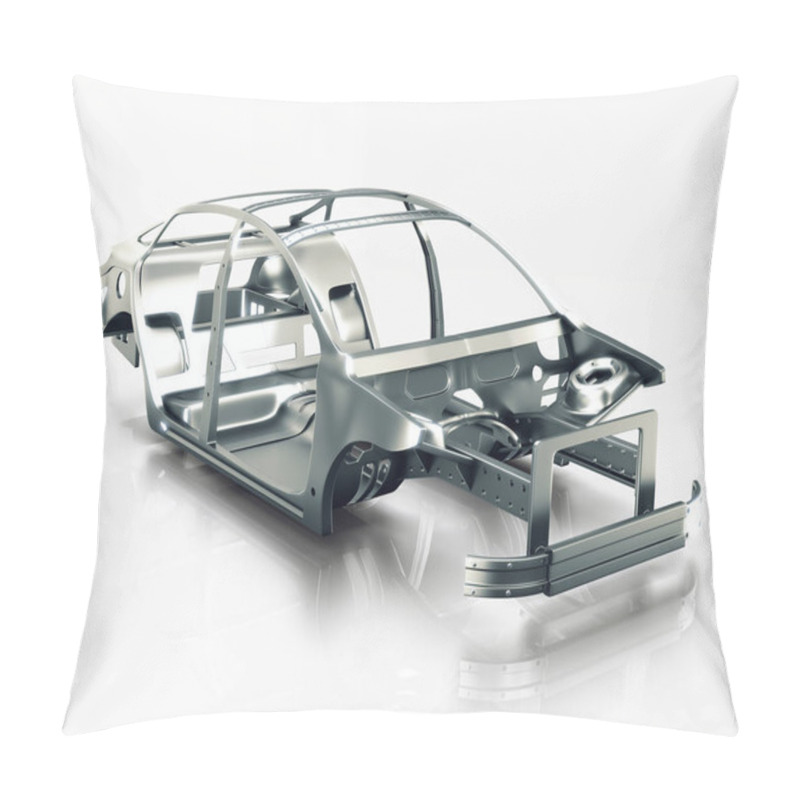 Personality  Car Frame Isolated. 3d Illustration Pillow Covers