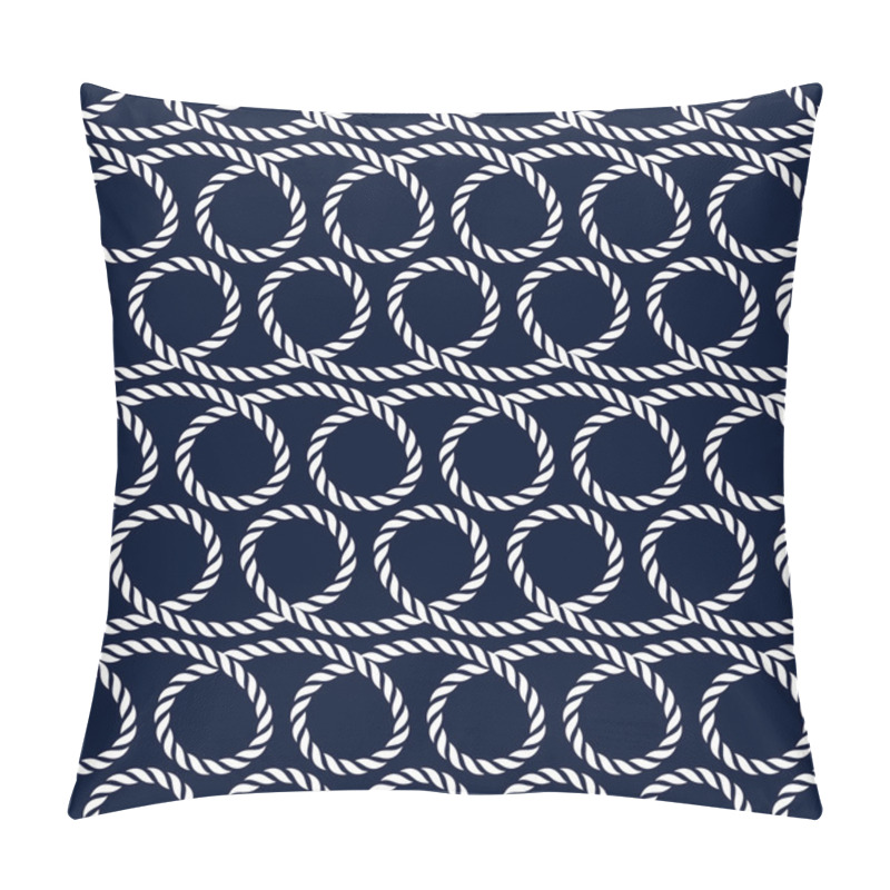 Personality  Nautical Seamless Pattern With Rope. Pillow Covers