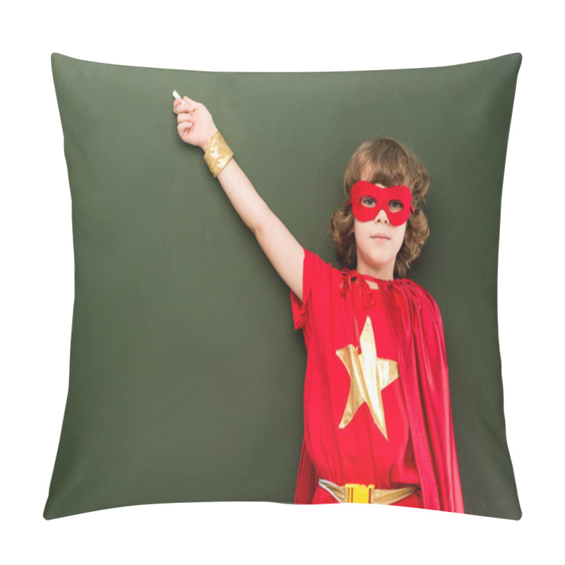 Personality  Superhero Pointing On Chalkboard   Pillow Covers