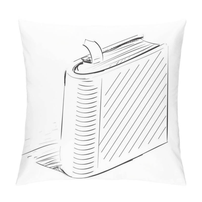 Personality  Closed Book Sketch Pillow Covers