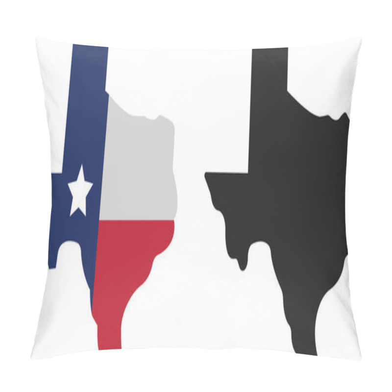 Personality  Texas Map Icon Set, Texas Map Isolated On Transparent Background, Best Vectors Collection. State Border, United State, Variations. American Map For Poster, Banner, T Shirt. Design USA Cartography Map. Pillow Covers