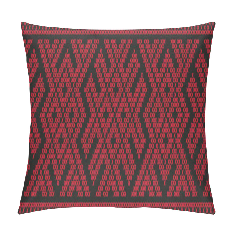 Personality  Embroidered Cross-stitch Ethnic Ukraine Pattern Vector Pillow Covers