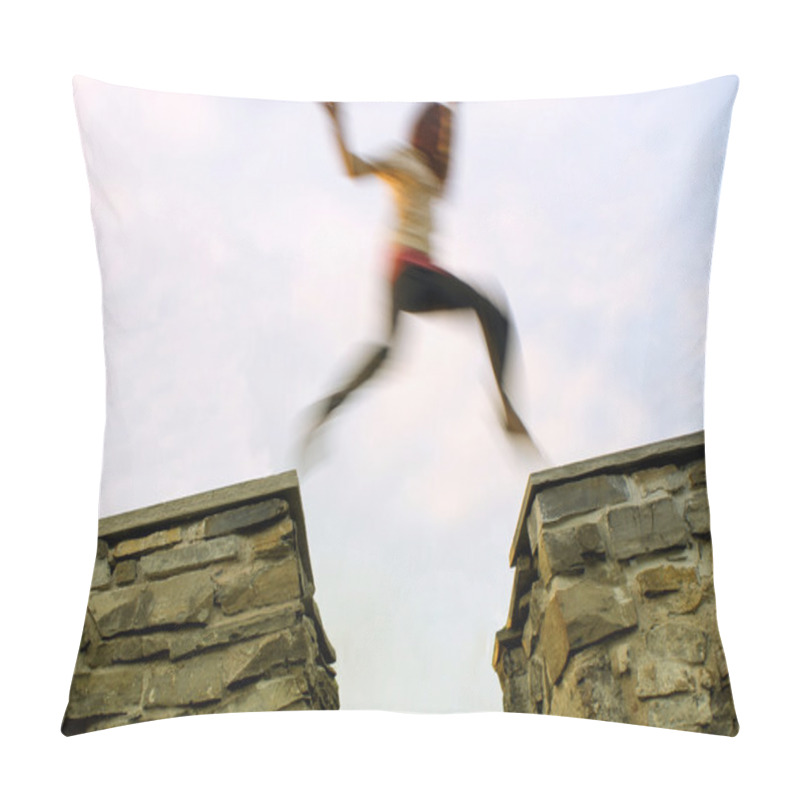 Personality  Girl Jumps Pillow Covers