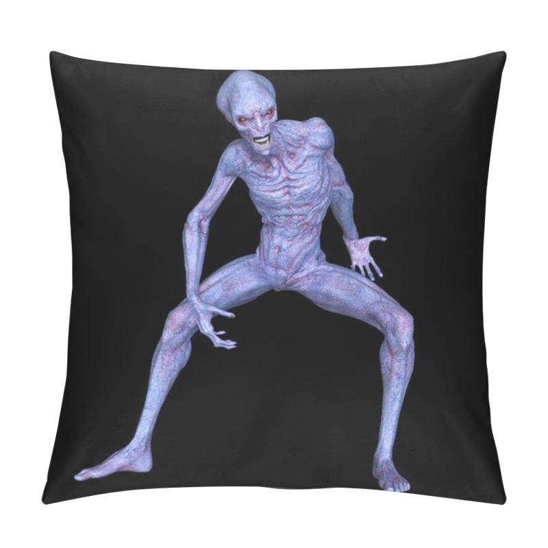 Personality  3D CG Rendering Of An Alien Pillow Covers