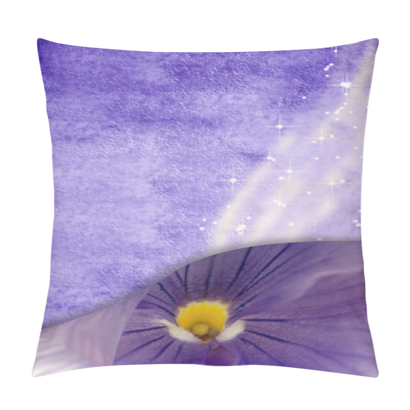 Personality  Romantic Background Stars And Flowers Pillow Covers