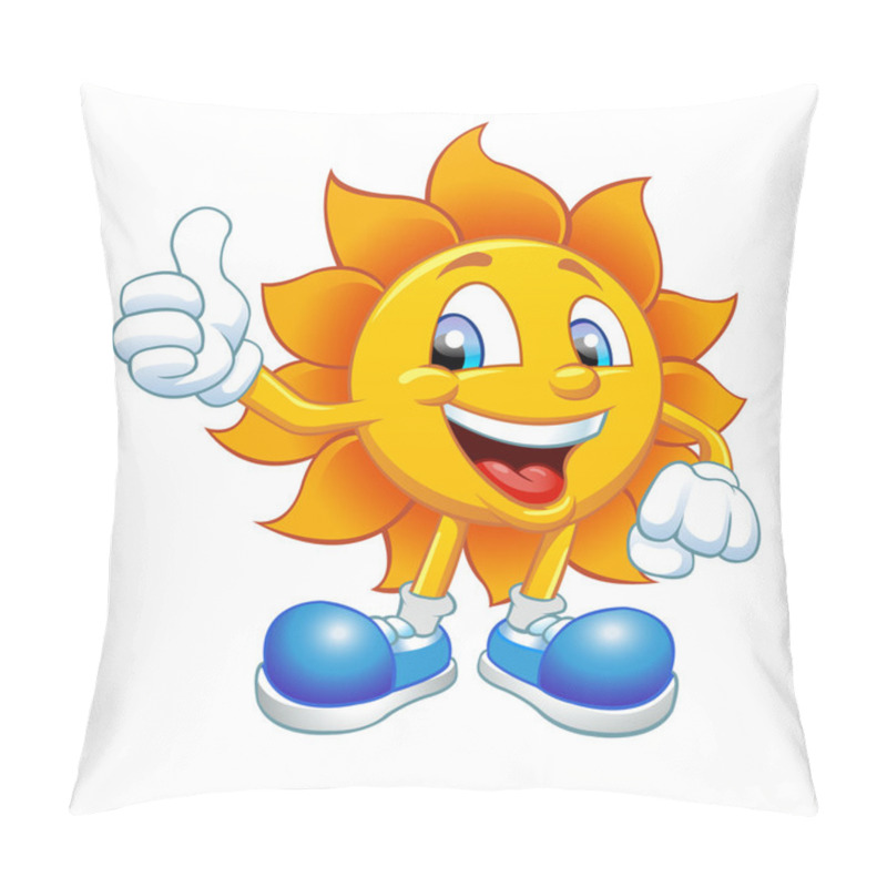 Personality  Smiling Sun Pillow Covers