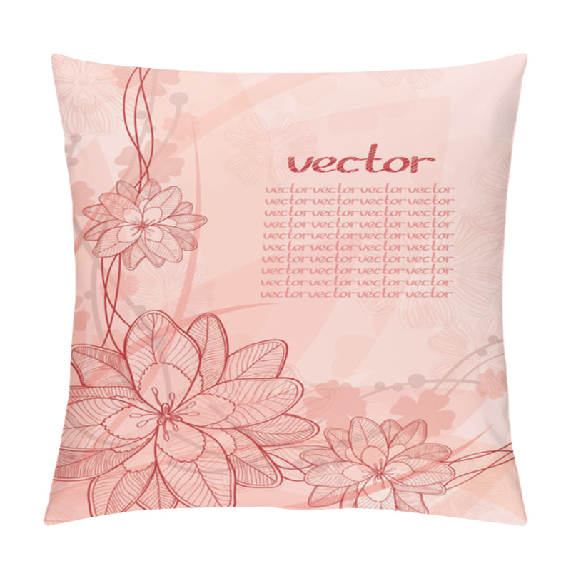 Personality  Pink Flowers Pillow Covers