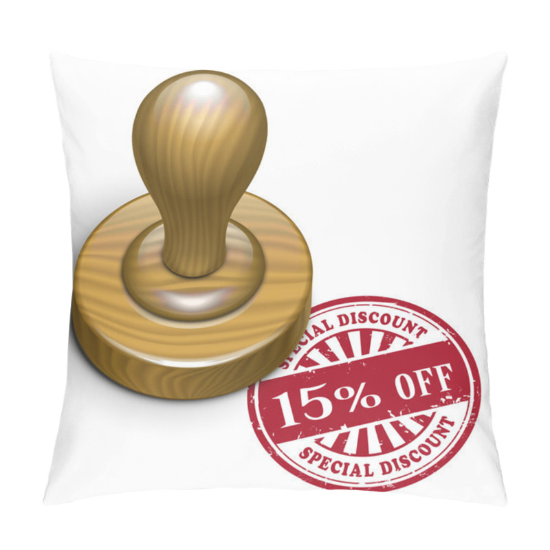 Personality  15 Percent Off Grunge Rubber Stamp  Pillow Covers