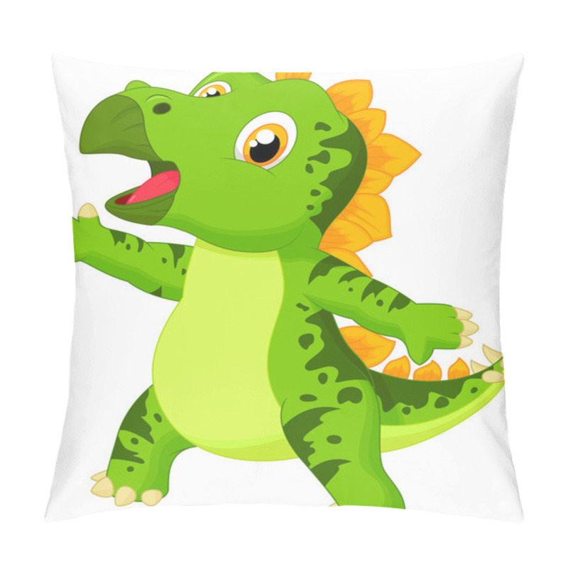 Personality  Cute Baby Stegosaurus Cartoon Pillow Covers