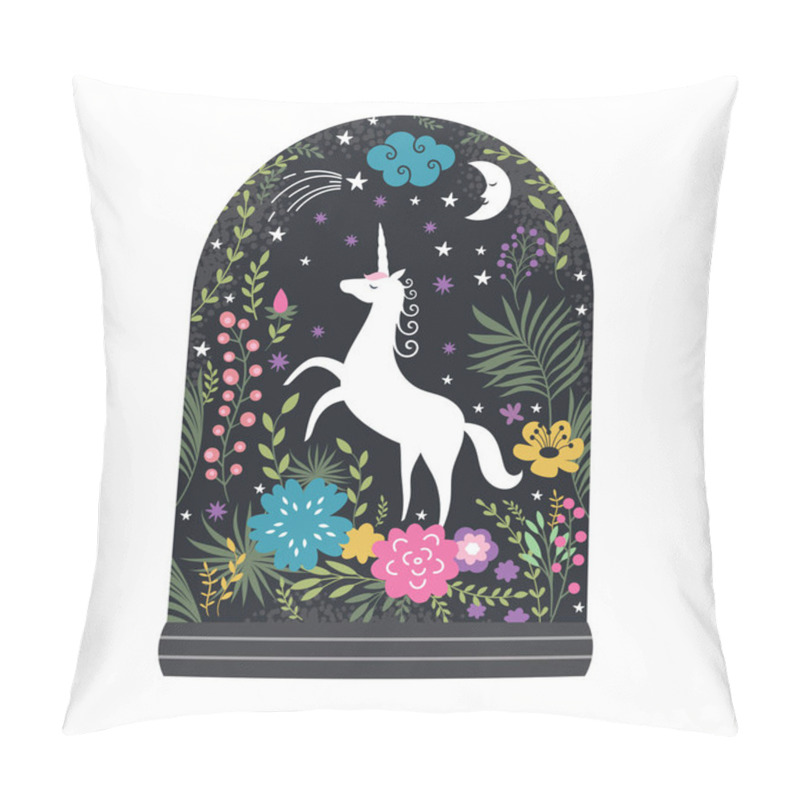 Personality  Unicorn Fairy Tale Background Pillow Covers