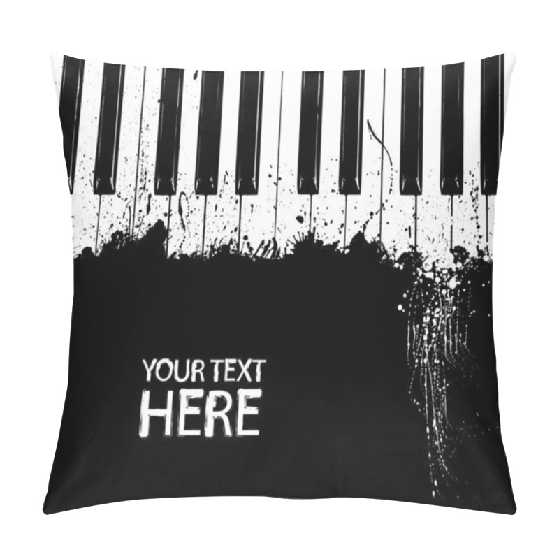 Personality  Dirty Piano Keys Pillow Covers