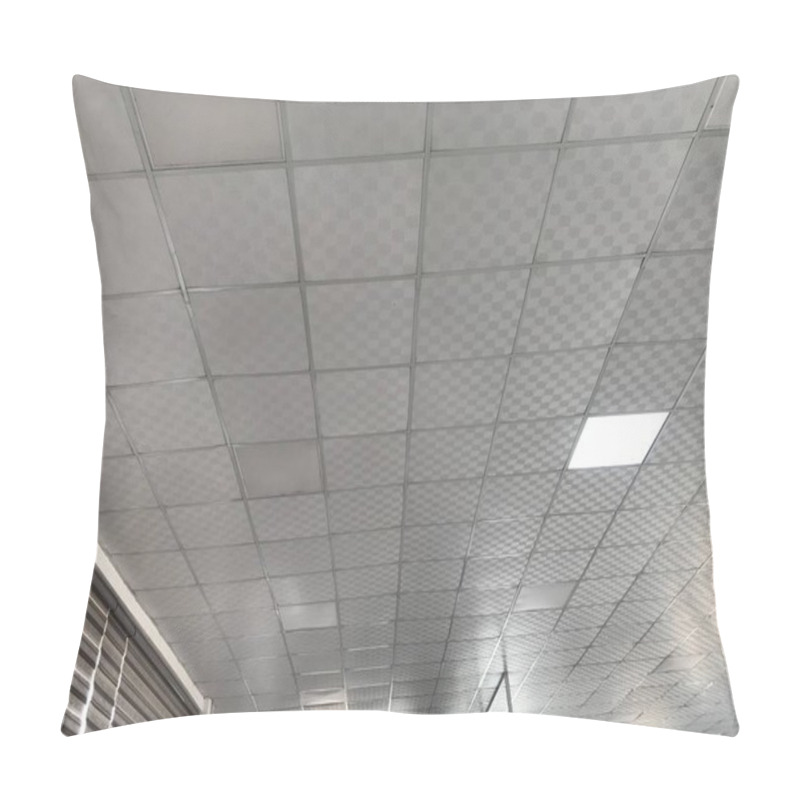 Personality  Suspended False Ceiling Interiors Design For An Large Open Area Office Building For An Workstation Pillow Covers