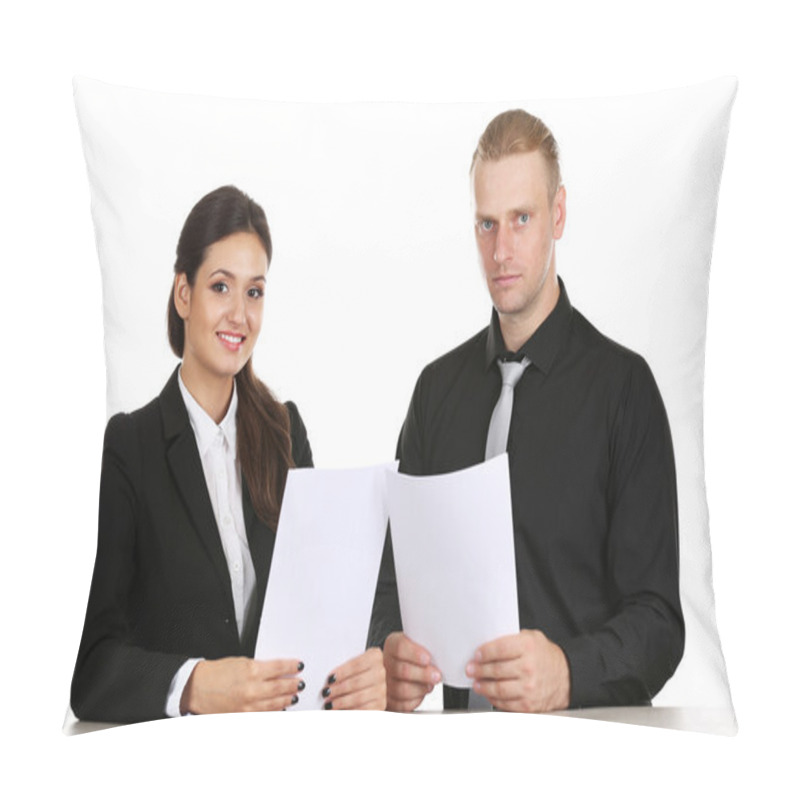 Personality  TV Anchors Training For Telling News Pillow Covers