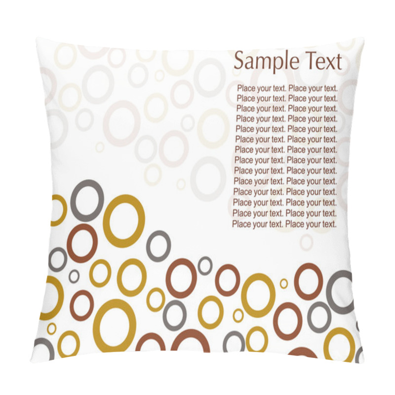 Personality  Abstract Circles Illustration Design Pillow Covers