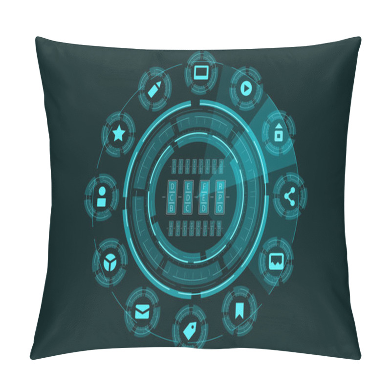 Personality  Media Interface Background . Mixed Media Pillow Covers