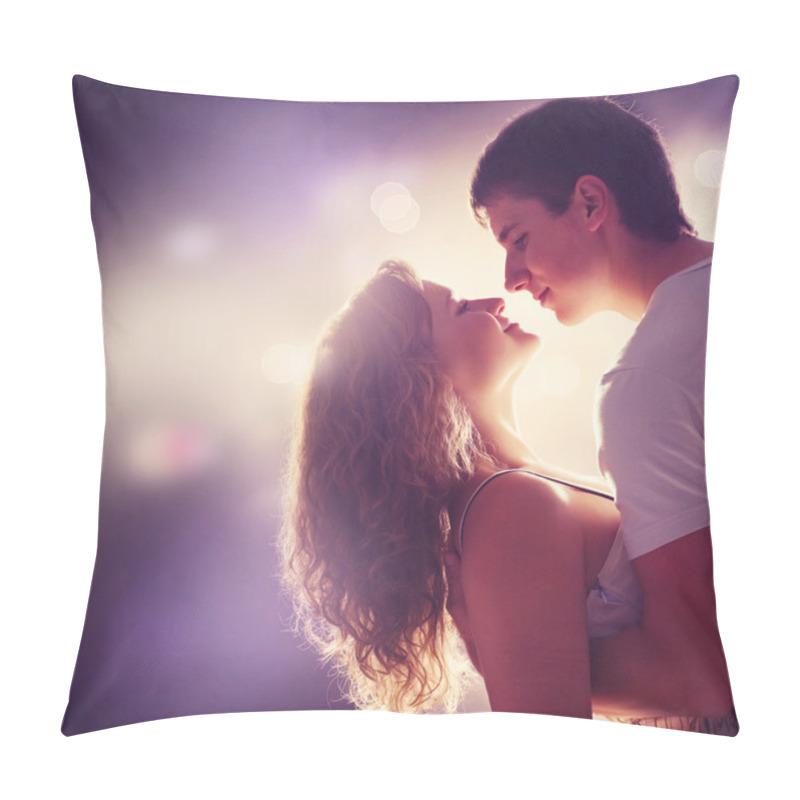 Personality  Young Couple In Love Pillow Covers