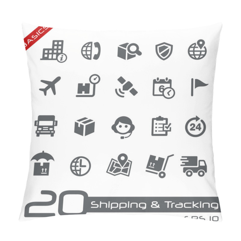 Personality  Shipping And Tracking Icons -- Basics Pillow Covers