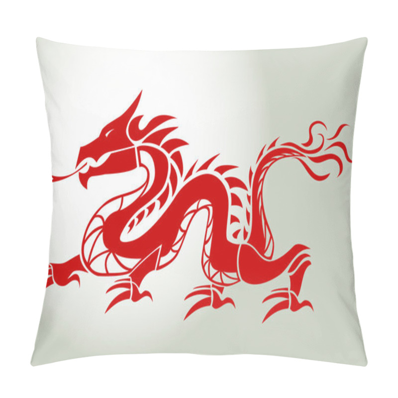 Personality  Red Dragon Pillow Covers