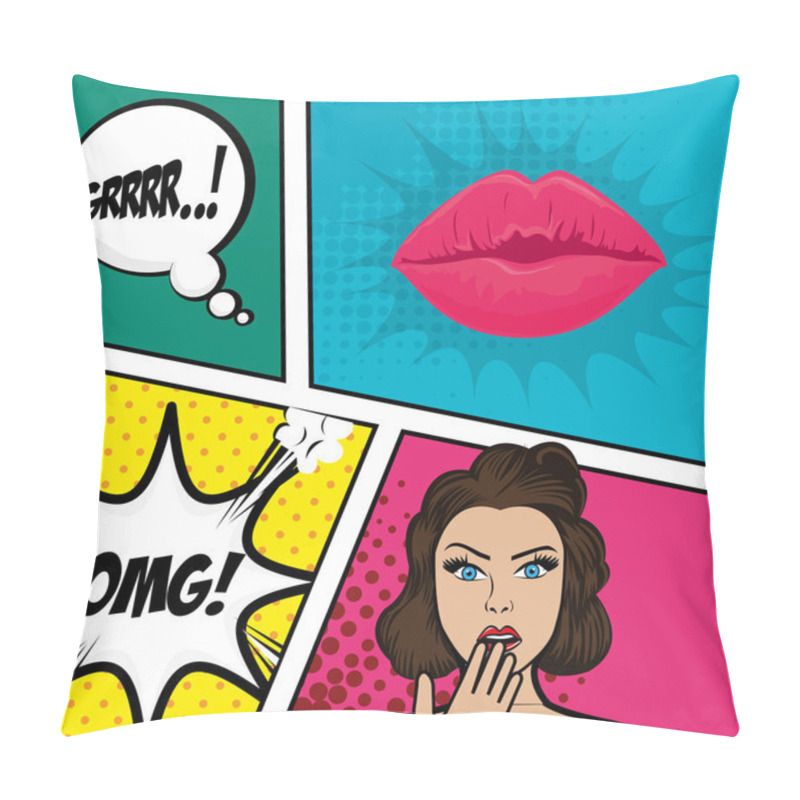 Personality  Comics Design. Pillow Covers