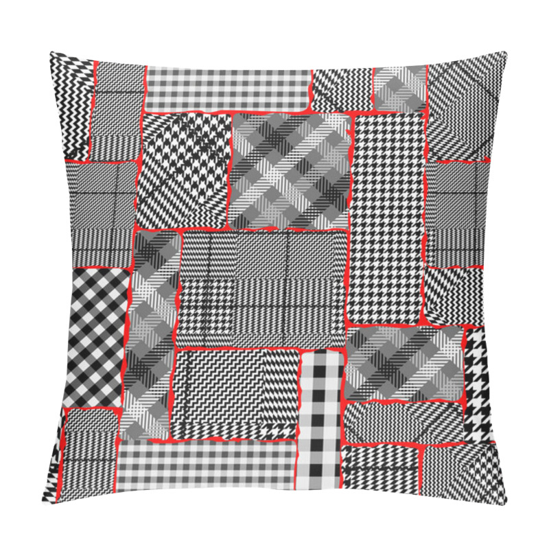 Personality  Glen Plaid Pattern. Pillow Covers