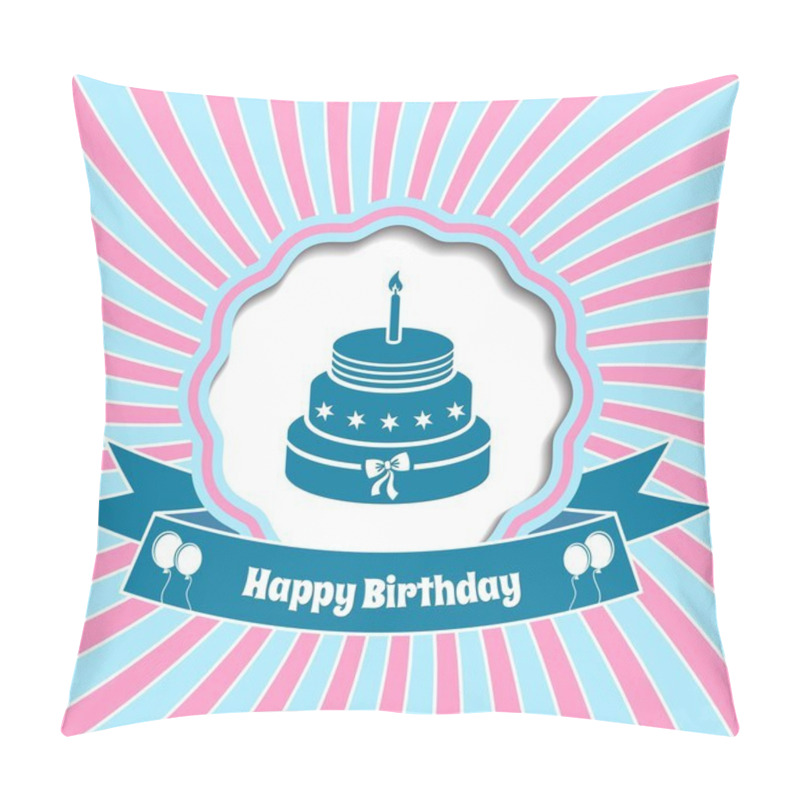 Personality  Birthday Cake Pillow Covers