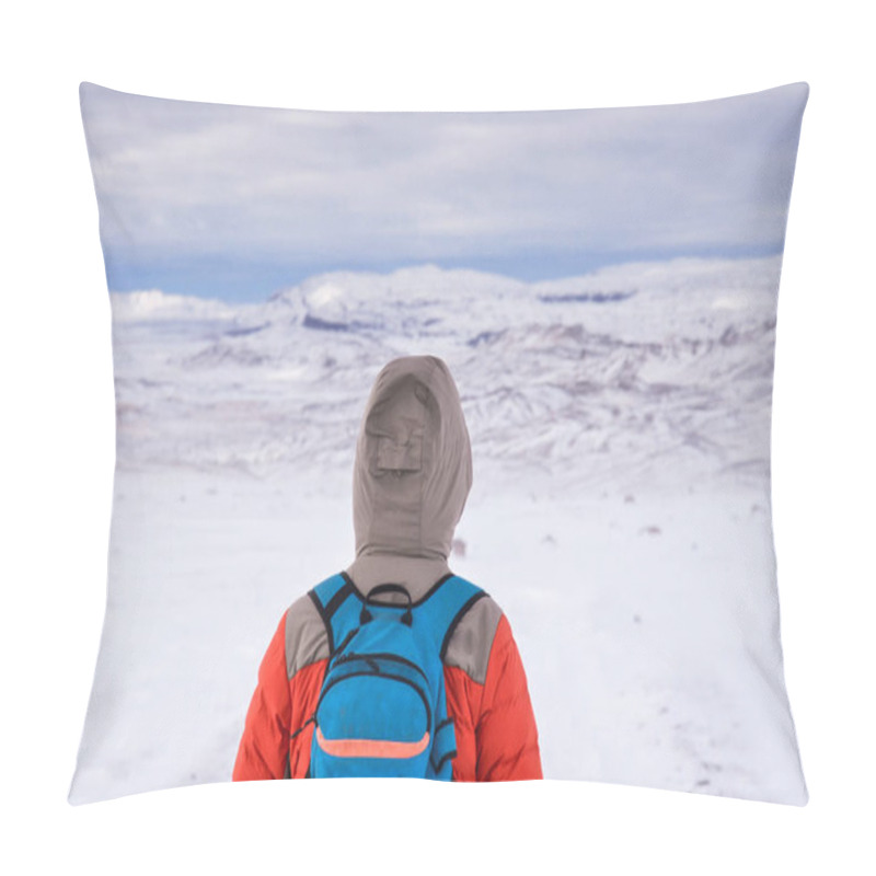 Personality  Iceland Nature, Winter Travel Photo In Snow, Adventure, Trip, Hiking, Mountains. Pillow Covers