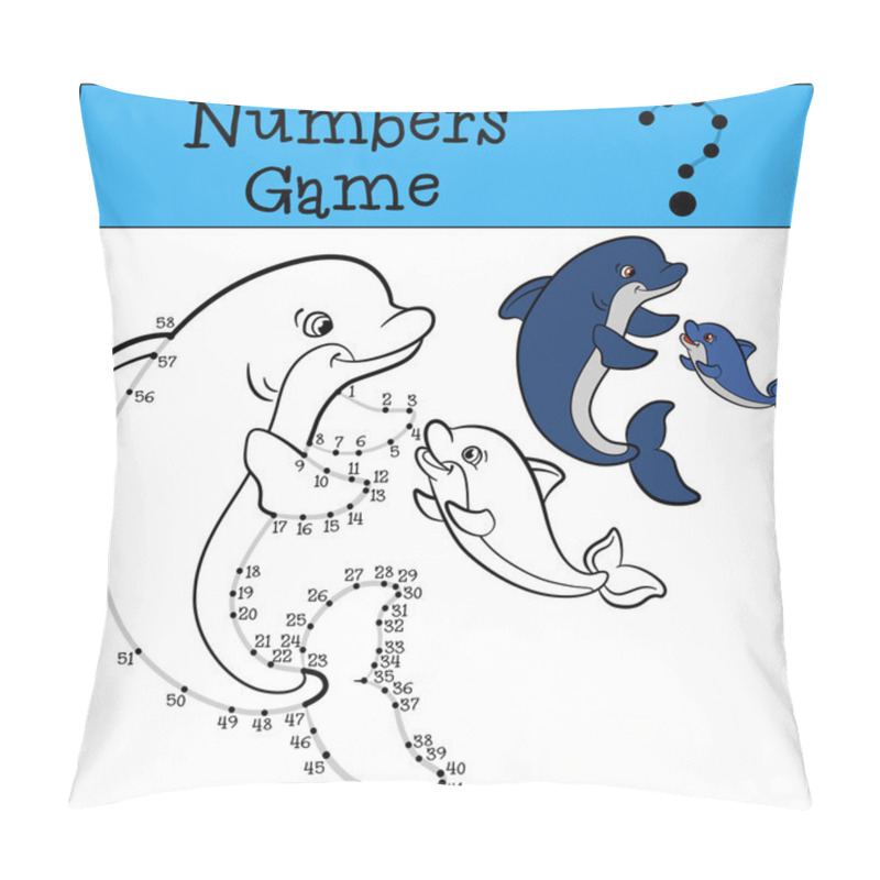 Personality  Educational Games For Kids: Numbers Game With Contour. Mother Do Pillow Covers