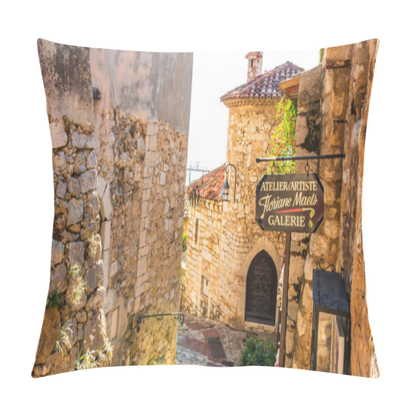 Personality  Eze Village, Medieval Village In Provence, French Riviera Pillow Covers