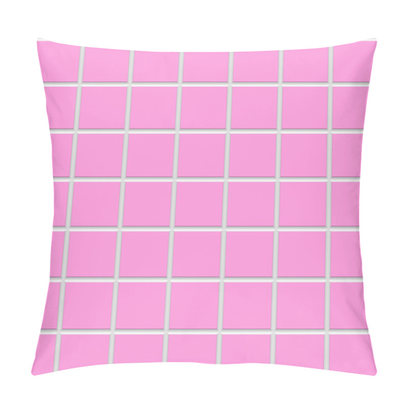 Personality  Pink Square Ceramic Tiles Texture Pillow Covers