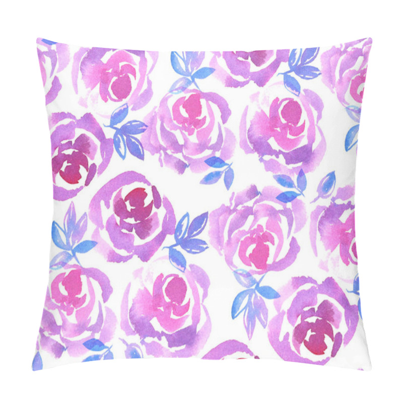 Personality  Decorative Pink Rose Flower Seamless Pattern  Pillow Covers