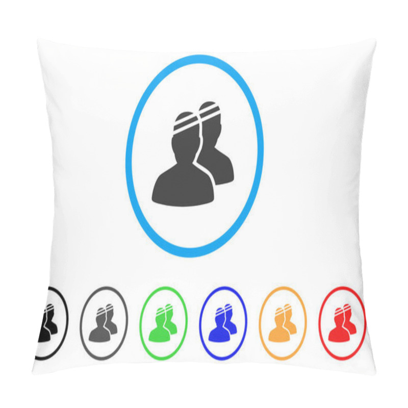 Personality  Patients Rounded Icon Pillow Covers