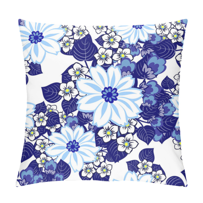 Personality  Seamless Flower Pattern Pillow Covers